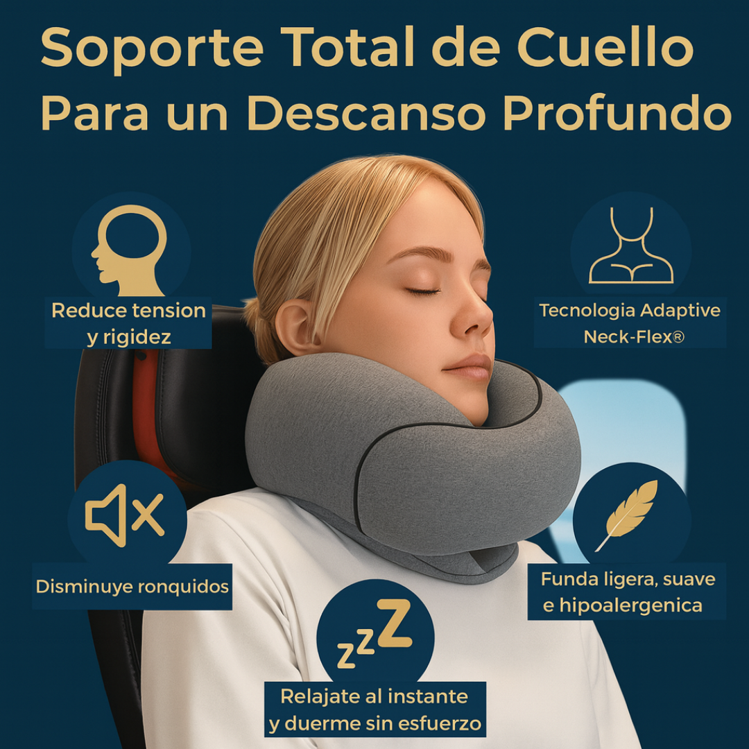 Cojín de Viaje Sueño Suave®  Elimina el Dolor de Cuello